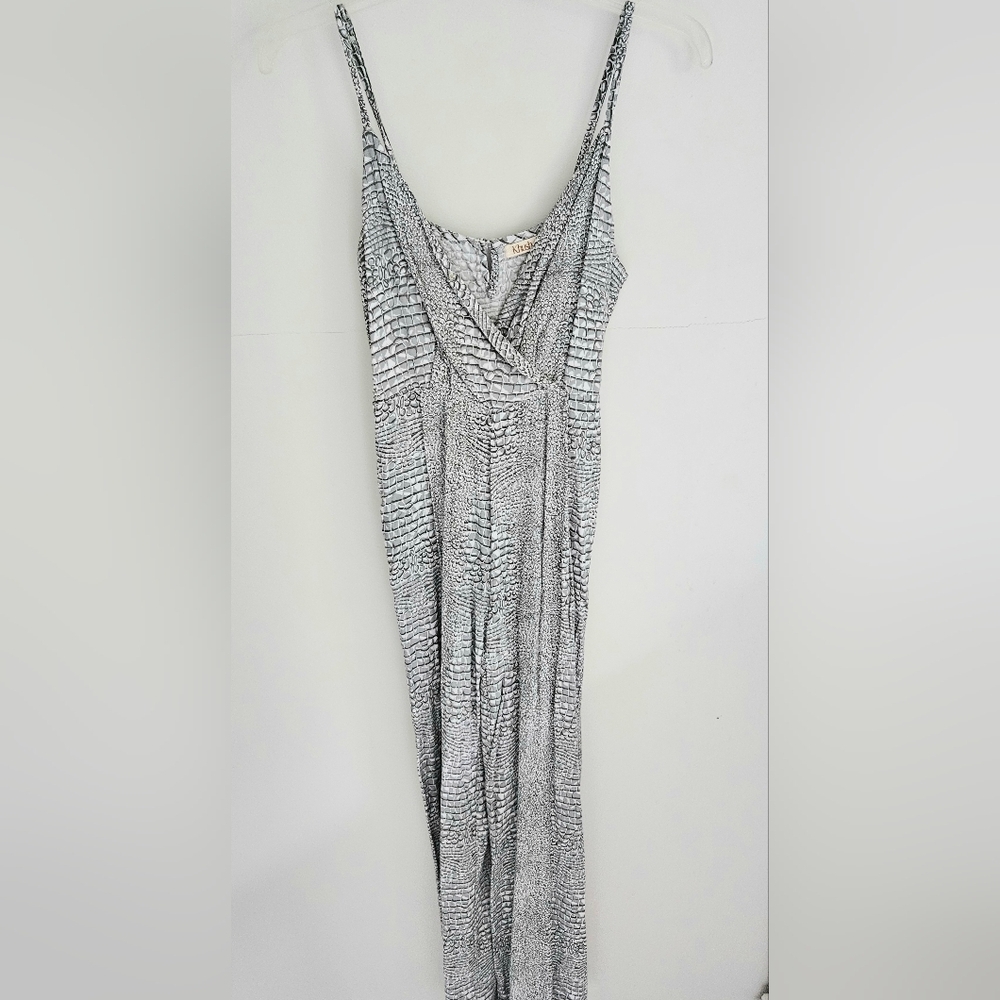 Khush Jumpsuit Gray V-neck Spaghetti Straps